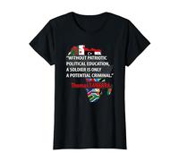 Thomas Sankara - « A Soldier is A Potential Criminal » T-Shirt, Femme, Noir, M
