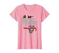 Thomas Sankara - « A Soldier is A Potential Criminal » T-Shirt, Femme, Rose, S