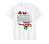 Thomas Sankara - « A Soldier is A Potential Criminal » T-Shirt, Homme, Blanc, M