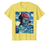 Thomas Sankara dans Le Style Van Gogh T-Shirt, Enfant, Citron, 6 Ans