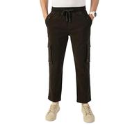 Thomas Scott Homme | solide | léger | respirant | 6 poches | taille moyenne | coupe droite | 100 % coton | élastique avec cordon de serrage | pantalon chino | pantalon, vert, 44