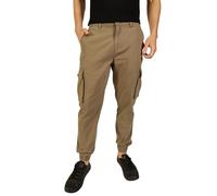 Thomas Scott Homme | solide | léger | tissu respirant | taille moyenne | coupe normale | mélange de coton | boutonnière à la taille | pantalon chino, beige, 34