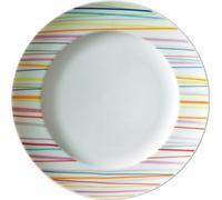 Thomas Sunny Day Assiette à déjeuner, Assiette à gâteau, Assiette, Porcelaine, Sunny Stripes / Rayures multicolores, Lavable en machine, 22 cm, 10222