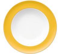 Thomas Sunny Day Assiette à soupe, Assiette à pâtes, Assiette, Porcelaine, Yellow / Jaune, Lavable en machine, 23 cm, 10323