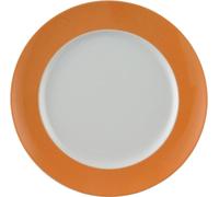 Thomas Sunny Day Speiseteller, Grillteller, Teller, Porzellan, Orange, Spülmaschinenfest, 27 cm, 10227