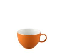Thomas Sunny Day Tasse à thé, soucoupe, porcelaine, orange, résistant au lave-vaisselle, 200 ml, 14642