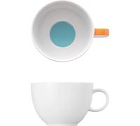 Thomas Sunny Day Tasse à thé, soucoupe, porcelaine, Sunny Stripes / Rayures multicolores, lavable en machine, 200 ml, 14642