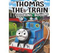 Thomas The Train Coloring Book: JUMBO Coloring Pages for Children Kids Boys Girls Ages 4-8 6-12 8-12