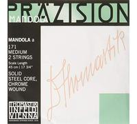 Thomastik Corde La 171 moyen (1 paire) filé plat sur acier chrome poli pour Mandola Präzision/Précision jeu 174 moyen