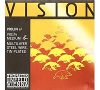 Thomastik Corde Violon 3/4 Vision - Corde de Mi Acier Multi-Couches Étamé, Moyen, Boule Amovible