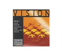 Thomastik Corde Violon 3/4 Vision - corde de Re noyau synthétique, filé argent pur, moyen