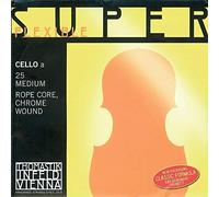 Thomastik Corde Violoncelle 4/4 Superflexible - corde La acier noyau plein, filé chrome, léger