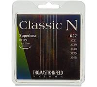 Thomastik Cordes Guitare classique Classic N Series Jeu Superlona Light Flatwound CF127 filet plaqué Satz CF127