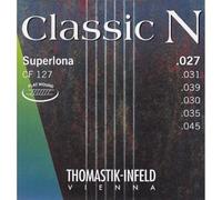 Thomastik Cordes Guitare classique Classic N Series Jeu Superlona Light Flatwound CF128 filet plaqué