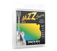 Thomastik Cordes Guitare électriques Jazz Swing Series Nickel Flat Wound Jeu JS112 Medium Light .012-.050w
