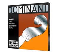 Thomastik Cordes Violon Dominant Noyau Nylon, Jeu 4/4 moyen avec Mi Acier filé Alu
