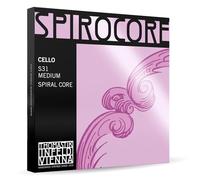 Thomastik Cordes Violoncelle Spirocore Noyau spirale jeu 4/4 moyen filé chromé