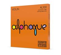Thomastik-Infeld - Alphayue - AL100 - Jeu de 4 cordes avec 2 cordes individuelles RE (enroulement aluminium/argent) - Violon 4/4 - Tension 22,4kg/49.3lbs