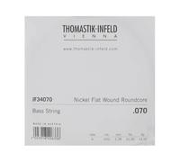 Thomastik corde La .070 noyau rond en acier, filage en alliage de nickel à plat long scale 34" JF34070 pour Basse Électrique Jazz jeu JF345, JF344, JF346