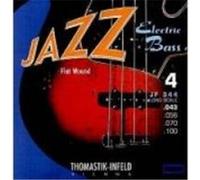 Thomastik-Infeld Jeu de cordes basse électrique JF344 Flat Wound 4 cordes Jazz Bass 34" .043-.100