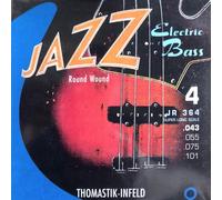 Thomastik Cordes Guitare électriques Jazz Bass Serie Nickel Round Wound Roundcore Jeu JR364 4 cordes filé rond short super long scale 36"