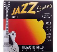 Thomastik-Infeld Cordes de guitare électrique Swing Jazz JS111 Nickel Flat Wound Jeu Light .011-.047