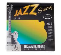 Thomastik Cordes Guitare électriques Jazz Swing Series Nickel Flat Wound Jeu JS112 Medium Light .012-.050w