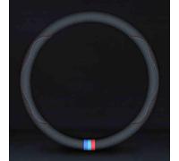 THOMIX Couvre Volant Voiture pour BMW 5er M5 E60 E61 F07 F10 F11 F18 F90 G30, Housse de Volant de Voiture Antidérapante et Respirante Tout Compris, Couvre-Volant Protege Volant Décoration,B