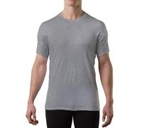 Thompson Tee - Camiseta interior antisudor con refuerzo en las axilas - Corte regular - Cuello redondo - Gris jaspeado - Small