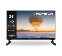 THOMSON 24 Pouces (60 cm) HD LED Smart TV, Wi-FI, Commande vocale, HDR10, Dolby Audio, Triple Tuner (Câble-Satellite-TNT), HDMI, USB, 1.5GB RAM, 8GB Flash - 24HT2S15
