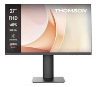 THOMSON 27 Pouces Moniteur Full HD avec caméra Pop-Up, Panneau IPS 100 Hz, Alimentation USB-C 65 W, Deux Haut-parleurs, HDMI, Montage VESA 100x100, Noir, M27FB7C14V