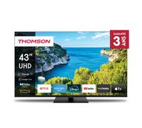 Thomson 43 pouces (109cm) 4K Ultra HD Smart Google TV, Wi-Fi, Dolby Audio, HDR10, Bluetooth 5.1, triple tuner, HDMI, CI+, panneau - 43UG5C14