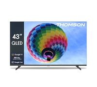 THOMSON 43 Pouces (109cm) QLED Google Smart TV, Wi-FI,Dolby Audio, HDR10, Bluetooth 5.1, Triple-Tuner (Câble/Satellite/Antenne), HDMI, CI+, A+ Panneau - 43QG4S14