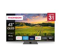 Thomson 43 pouces (109cm) QLED Pied central Google Smart TV, Wi-Fi, Dolby Audio, Bluetooth 5.1, Triple-Tuner, HDMI, CI+, Panel - 43QG5C14