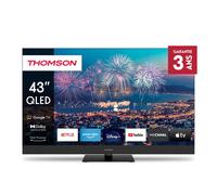 Thomson 43 pouces (109cm) QLED Plus Google Smart TV, Wi-Fi, Dolby Audio, Bluetooth 5.1, triple tuner, HDMI, CI+, panneau - 43QG6C14
