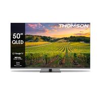 THOMSON 50 Pouces (126 cm) QLED Pied Central Google Smart TV, Wi-FI, Dolby Audio, HDR10, Bluetooth 5.1, Triple-Tuner (Câble/Satellite/Antenne), HDMI, CI+, Panneau 50QG5C14