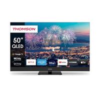 THOMSON 50 Pouces (126 cm) QLED Plus Google Smart TV, Wi-FI, Dolby Audio, HDR10, Bluetooth 5.1, Triple-Tuner (Câble/Satellite/Antenne), HDMI, CI+, Panneau 50QG6C14