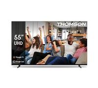 THOMSON 55 Pouces (139cm) 4K Ultra HD Smart Google TV, Wi-FI,Dolby Audio, HDR10, Bluetooth 5.1, Triple-Tuner (Câble/Satellite/Antenne), HDMI, CI+, A+ Panneau - 55UG4S14