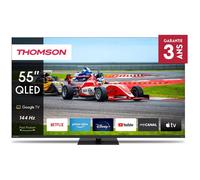 TV LED Thomson Google TV 55"" QLED Pro avec pied central rotatif, 144Hz 140cm 2024