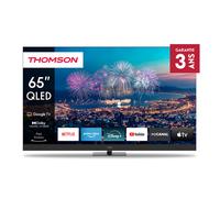 Thomson 65” (165 Cm) Qled 4k Uhd Google TV Plus, Google Assistant, 60 Hz, Pied Pivotant -65qg6c14-
