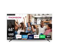 Thomson 65 Pouces (164cm) 4K Ultra HD Smart Google TV, Wi-FI,Dolby Audio, HDR10, Bluetooth 5.1, Triple-Tuner (Câble/Satellite/Antenne), HDMI, CI Panneau - 65UG4S14