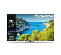 THOMSON 75 Pouces (190cm) 4K Ultra HD Smart Google TV, Wi-FI,Dolby Audio, HDR10, Bluetooth 5.1, Triple-Tuner (Câble/Satellite/Antenne), HDMI, CI Panneau - 75UG5C14