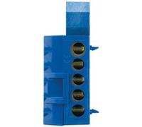 Zenitech Bornier Thomson neutre bleu 6 connexions