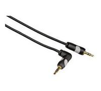 Thomson-câble de liaison, jack 3,5mm, fiche 90° - fiche stéréo, 0,5 m Noir G