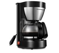 Cafetière 24V- THOMSON - 0.65 L - 4/6 tasses - Puissance 300 W- Finition acier inoxydable - Maintien au chaud automatique