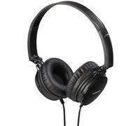 Thomson Casque hed2207bk, supra-aural, microphone, pliable, câble plat, noir Noir G