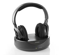 Thomson Casque Sans Fil TV "WHP3001BK" (Over-Ear, Avec Station De Recharge Système, PLL, Portée 100 M, 863 MHz, Sans Fil) Noir