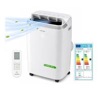 Thomson Climatiseur mobile réversible 14000 Btu, Écran Led, 3 vitesses, télécommande, programmation