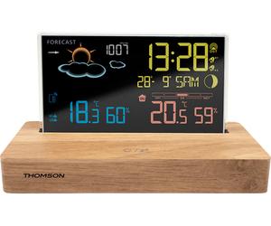 Thomson CT610 station météo numérique Bois LCD AC/Batterie