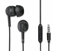 THOMSON Ecouteurs Filaire Jack Intra-Auriculaires avec Micro (Oreillettes filaires Intra, Prise Jack 3.5 mm, Micro et Fonction Télécommande, Compatible Samsung MP3 Tablettes Ordinateurs) Noir